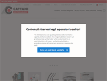 Tablet Screenshot of cattani.it